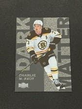 2025-26 SkyBox Metal Universe Dark Matter Charlie McAvoy #DM-21 card