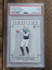 2025 Panini Origins Blank Slate Tyler Warren #18 card