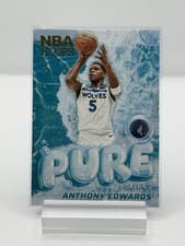 Anthony Edwards 2024 Panini NBA Hoops Pure Players card