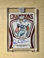 2025 Panini Flawless Champions Signatures Michael Irvin #22 card