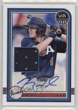 Kyle Teel 2025 Panini Stars & Stripes USA Baseball Alumni Signature Materials card