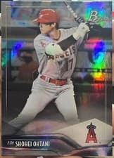 Shohei Ohtani 2021 Bowman Platinum card