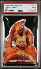 2024-25 Topps Chrome 451 LeBron James #451-7 card