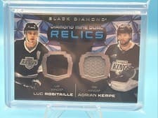 Adrian Kempe/Luc Robitaille 2025-26 Upper Deck Black Diamond Diamond Mine Dual Relics card