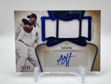 2026 Topps Tier One Autographed Tier One Jumbo Relics CC Sabathia #AT1JR-CS card