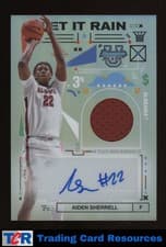 Aiden Sherrell 2024-25 Bowman's Best University Let It Rain Relic Autographs card