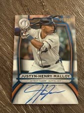 2025 Topps Tribute Autographs Justyn-Henry Malloy #TA-JM card