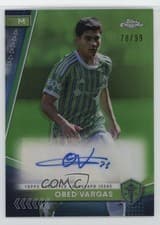 Obed Vargas 2024 Topps Chrome MLS Autograph card