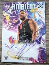 2025 Topps Exalted WWE Wrestling Ambient Autographs Tonga Loa #AMA-LOA card