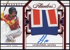 2024 Panini Flawless Prospect Patch Autographs Luisangel Acuna #PPA-LA card