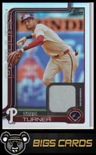 Trea Turner 2025 Topps Real One Relics card