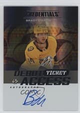 Brady Martin 2025-26 Upper Deck Credentials Debut Ticket Access Autographs card