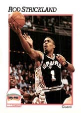 Rod Strickland 1991-92 Hoops Base Set card