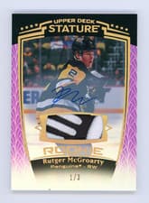 2024-25 Upper Deck Stature Base Memorabilia Rutger McGroarty #39 card