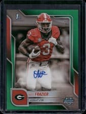 2025 Bowman University Chrome Chrome Prospect Autographs Nate Frazier #BCA-NF card