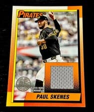 2025 Topps Update 1990 Topps Baseball Relics Paul Skenes #90RU-PS card