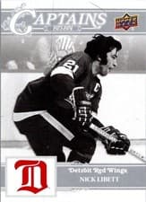 2025-26 Upper Deck Detroit Red Wings Centennial Captains Nick Libett #171 card