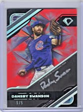 2025 Topps Diamond Icons Black PolychromatINK Autographs Dansby Swanson #BPA-DS card