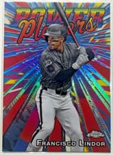 2025 Topps Chrome Power Players Francisco Lindor #PP-9 card