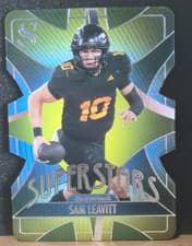 2025 Panini Silhouette Superstars Die Cut Sam Leavitt #7 card
