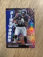 2025 Panini Prizm Black Fireworks Andre Johnson #17 card