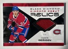 2025-26 Upper Deck Black Diamond Diamond Debut Relics Ivan Demidov #DD-ID card