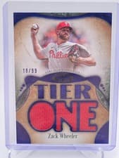 2026 Topps Tier One Tier One Relics Die-Cut Zack Wheeler #T1RD-ZW card