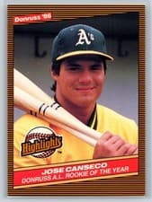 1986 Donruss Highlights Jose Canseco #55