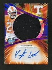 2025 Bowman University Best Prospect Jumbo Relic Autographs Refractor Peyton Lewis #JRA-PL card