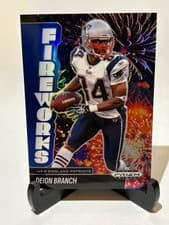 2025 Panini Prizm Black Fireworks Deion Branch #23 card