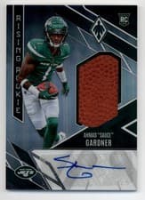2022 Panini Phoenix Rising Rookie Material Signature Ahmad 'Sauce' Gardner #RMS-AG