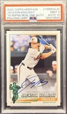 Jackson Holliday 2025 Topps Heritage Real One Autograph card