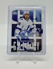 2025-26 SkyBox Metal Universe Championship Galaxy Auto Mikhail Sergachev #CG-24 card