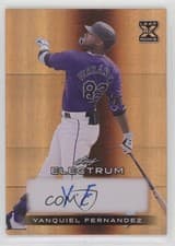 2024 Leaf Electrum Baseball Base Autograph Yanquiel Fernandez #BA-YF1 card