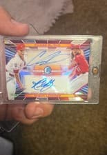 Rhett Lowder / Chase Burns 2024 Bowman Draft Prospect Dual Autographs card