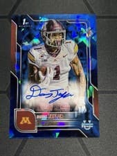 2025 Bowman University Chrome Sapphire Chrome Prospect Autographs Darius Taylor #BCA-DT card