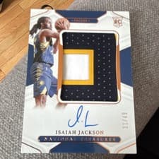 Isaiah Jackson 2021 Panini National Treasures card
