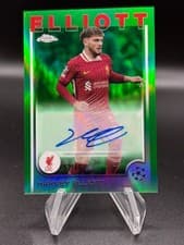 Harvey Elliott 2024 Topps Chrome UEFA Autograph card