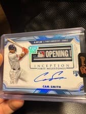 2025 Topps Inception MLB First Milestone Autograph Relics Cam Smith #FMAR-CS card