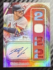 2025 Topps Sterling Awards Autographed Relics Nolan Arenado #SA-NA card