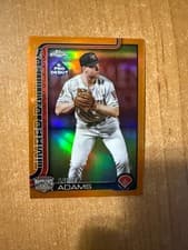 2025 Topps Pro Debut Chrome Autographs Luke Adams #PDC-69 card