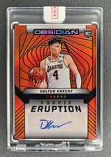 2024-25 Panini Obsidian Rookie Eruption Autographs Dalton Knecht #REA-KNE card
