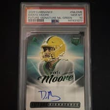 2025 Panini Luminance Future Signatures NIL Dante Moore #10 card