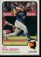 Cal Raleigh 2022 Topps Heritage card