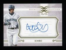 2025 Topps Definitive Collection Legendary Autograph Collection Ichiro #LAC-I card