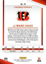 2025 Donruss Elite Ath-Elite Ja'Marr Chase #10 card