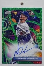 2025 Topps Cosmic Chrome Cosmic Chrome Autographs Yoshinobu Yamamoto #CCA-YY card