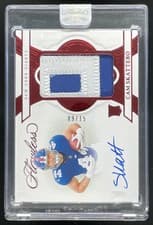 2025 Panini Flawless Rookie Patch Autographs Cam Skattebo #17 card