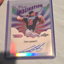 Cam Caminiti 2025 Leaf Vivid Baseball Pure Imagination Autographs card
