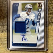 2024 Donruss Rookie Phenom Jersey Autographs Terrion Arnold #RJA-TAR card